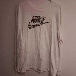 Men's Nike Camo Pack L/S White T-Shirt